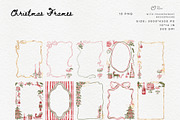 Watercolor Vintage Christmas, a Graphic by ollalya (Thumbnail 2 of 10)