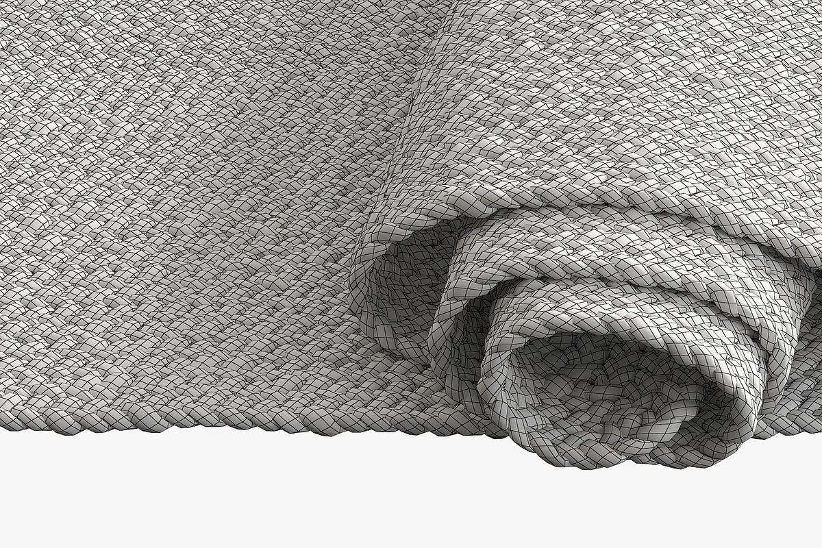 Dina Coastal Jute Rug Runner, a Furniture 3D Model by 3dmitruk (Photo 11 of 14)