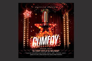 Comedy Show Flyer, a Flyer Template by DSGraphicDesign