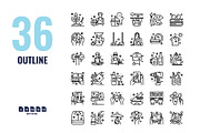 144 Hobbies icon set, an Outline Icon by Foxyard studio (Thumbnail 6 of 6)