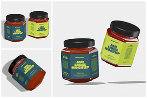 Mason Jar Label Mockup, a Packaging Mockup by Unerispace