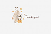 MAGICAL AUTUMN watercolor set, an Animal Illustration by erasovas (Thumbnail 13 of 13)