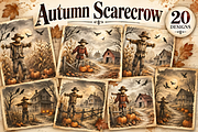 Autumn Scarecrow Junk Journal, a Background Graphic by Coco Bloom (Thumbnail 3 of 3)