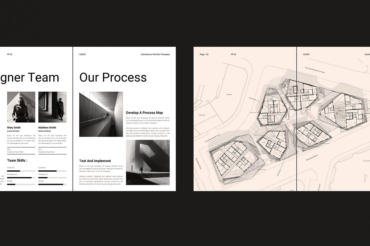 Architecture Portfolio Template, a Brochure Template by DesignCrest (Photo 11 of 18)