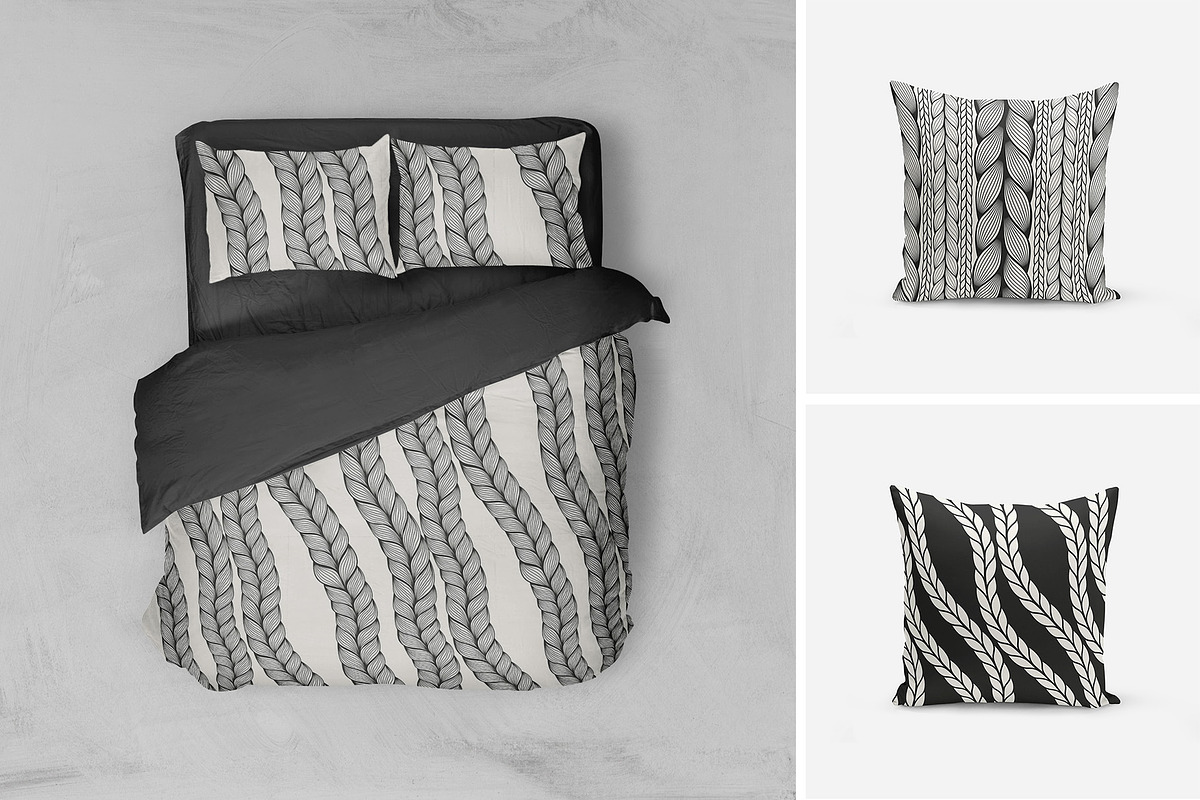 Braids. Seamless Pattern Set, a Pattern Graphic by Curly_Pat (Photo 6 of 7)
