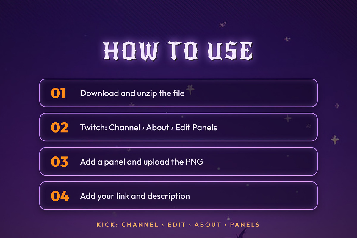 Halloween Twitch & Kick Panels, an Object Graphic by Gear Store (Photo 7 of 7)