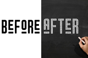 Chalkboard Logo Mockup And Action