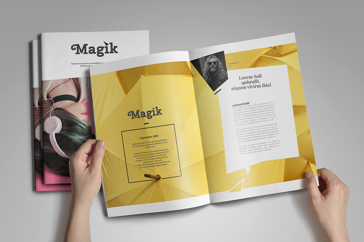 Magik | Magazine Template, a Magazine Template by spidergraph (Photo 2 of 21)