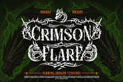 Crimson Flare Typeface, a Serif Font by alit design (Thumbnail 1 of 20)