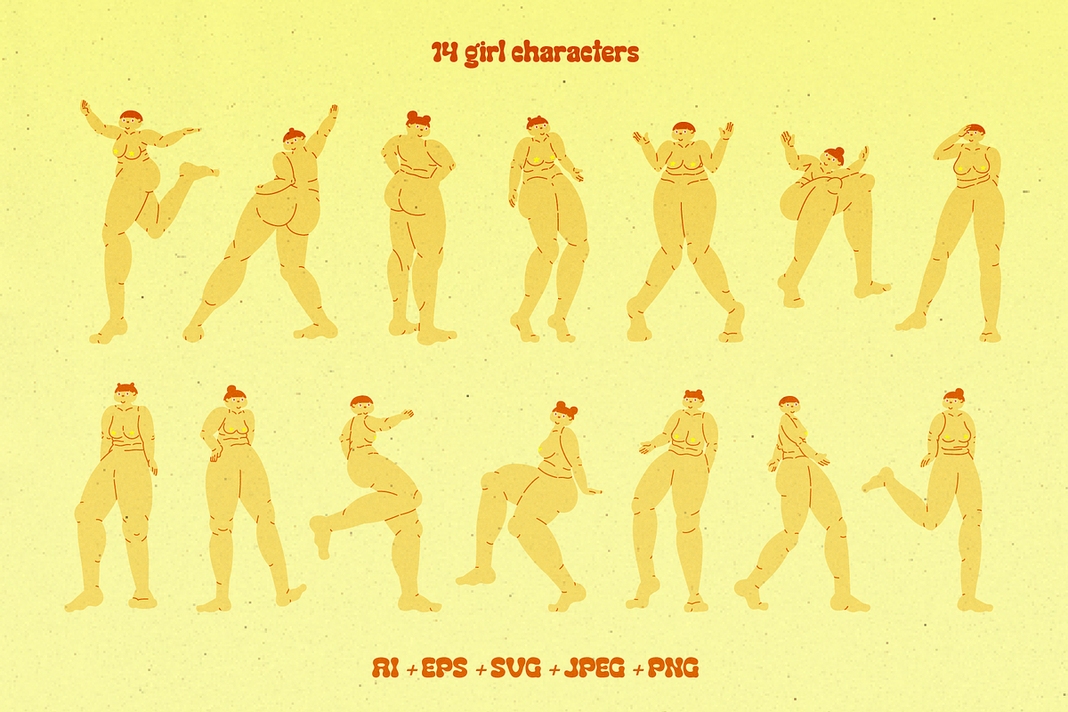 Coquette Girl Huge Vector Bundle, an Object Graphic by My.Ordinarty (Photo 11 of 26)