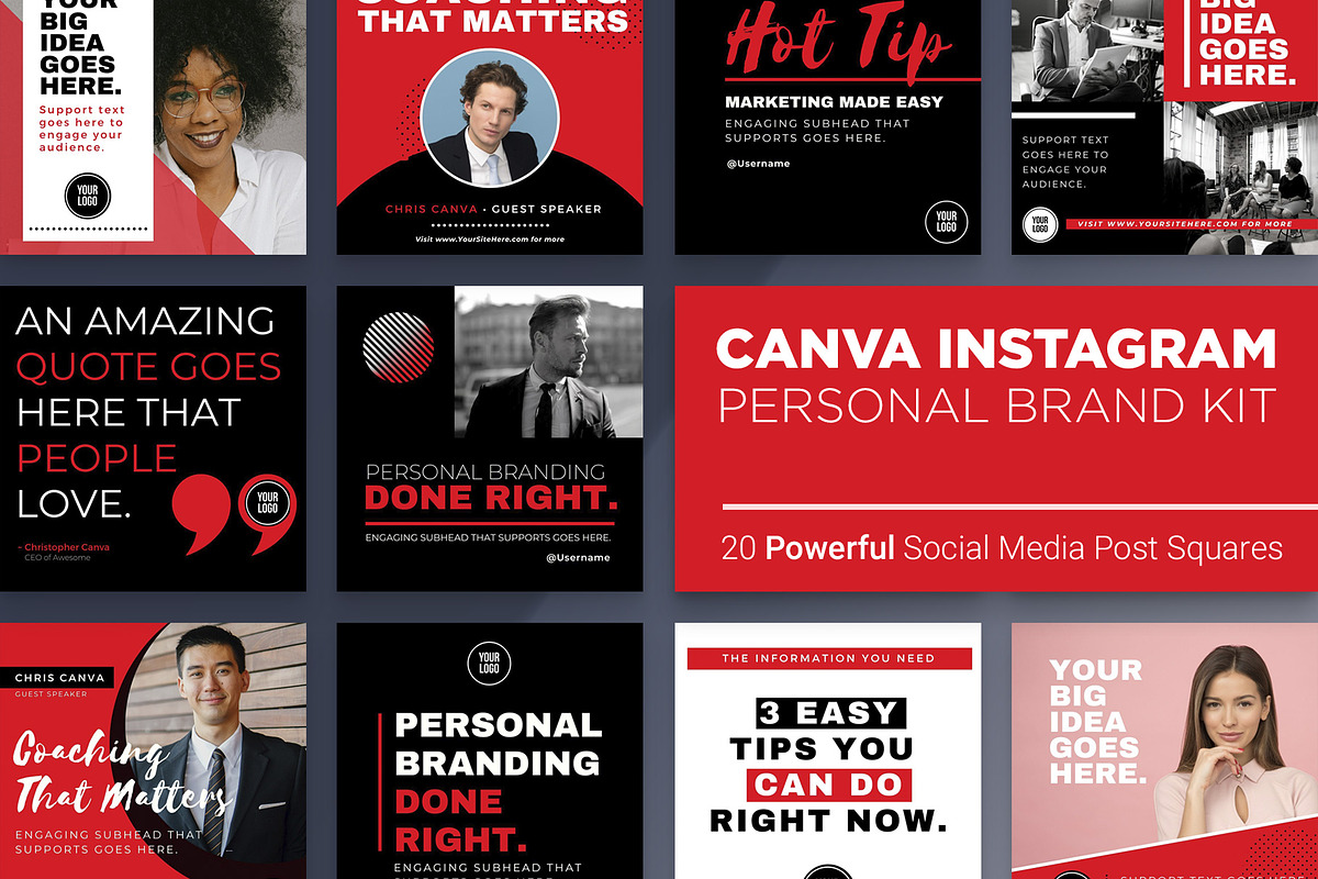 Canva Instagram Post Business kit, a Social Media Template by Mike Brennan Art & Design (Photo 1 of 4)