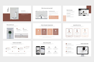 Lonoa Brown Pitch Deck Google Slides