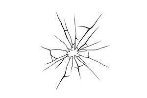 Glass crack broken texture, an Illustration by Things for designers