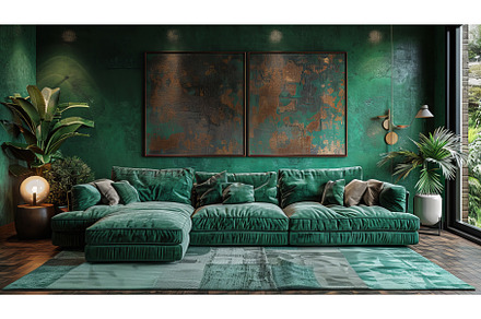 A mockup of a luxury living room, an Architecture Photo by ZinetroN