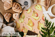 Watercolor Pear Seamless Patterns, a Food Illustration by OlDm_Shop (Thumbnail 4 of 10)