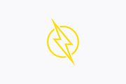 Thunder Flash Bold Yellow Logo, a Branding & Logo Template by Signatoro (Thumbnail 1 of 3)