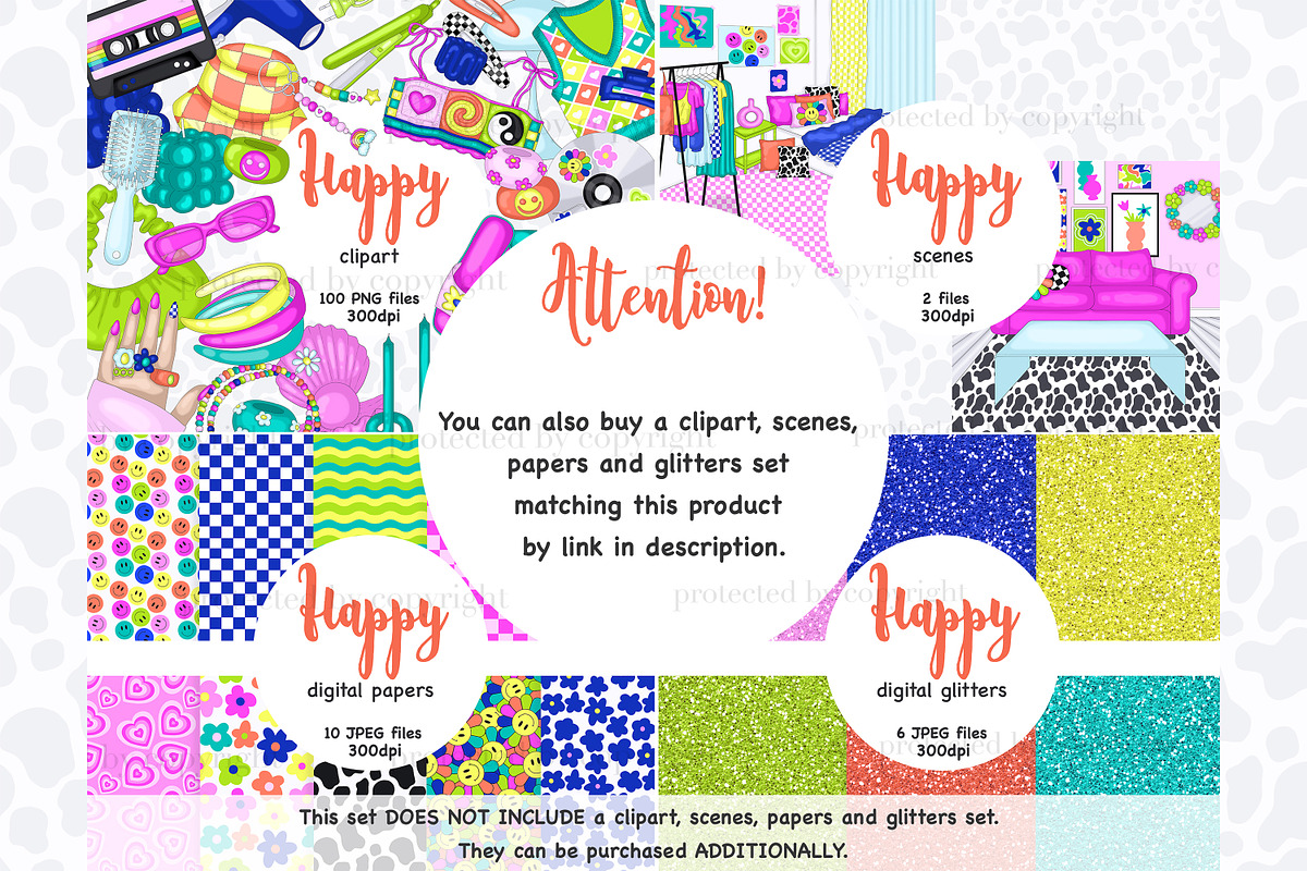 Groovy Girl Clipart | Fashion Woman, a Person Illustration by GlamArtZhanna (Photo 4 of 4)