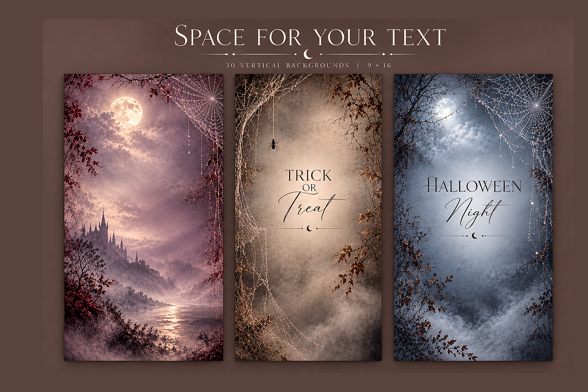Mystic Halloween Web Backgrounds, a Background Graphic by MarisoArt (Photo 4 of 6)