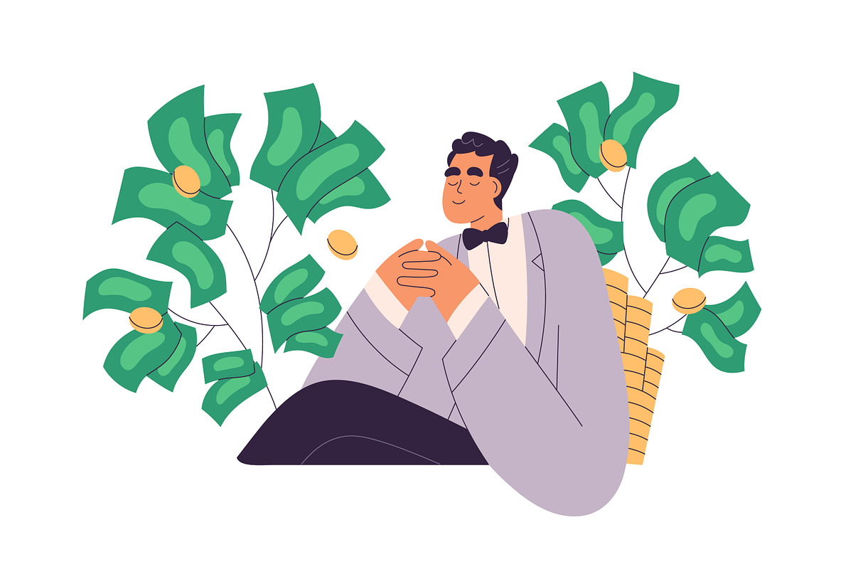 Rich and poor people concept set, a Finance Illustration by Good Studio (Photo 2 of 5)