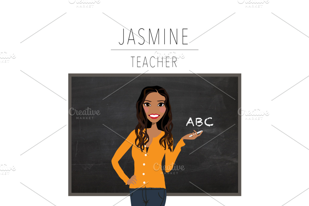 Teacher Portrait Creator | Clip Art, an Education Illustration by Lauren Lesley Studio (Photo 13 of 33)