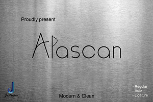 Alascan Sans Serif Typeface Font