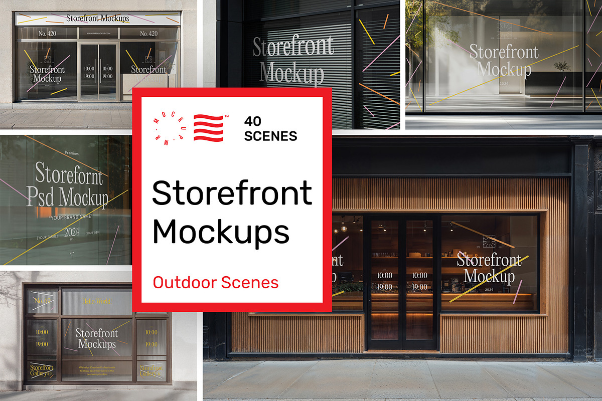 Storefront Mockups - Window Mockups, an Advertising Mockup by Mr.Mockup™ (Photo 1 of 20)