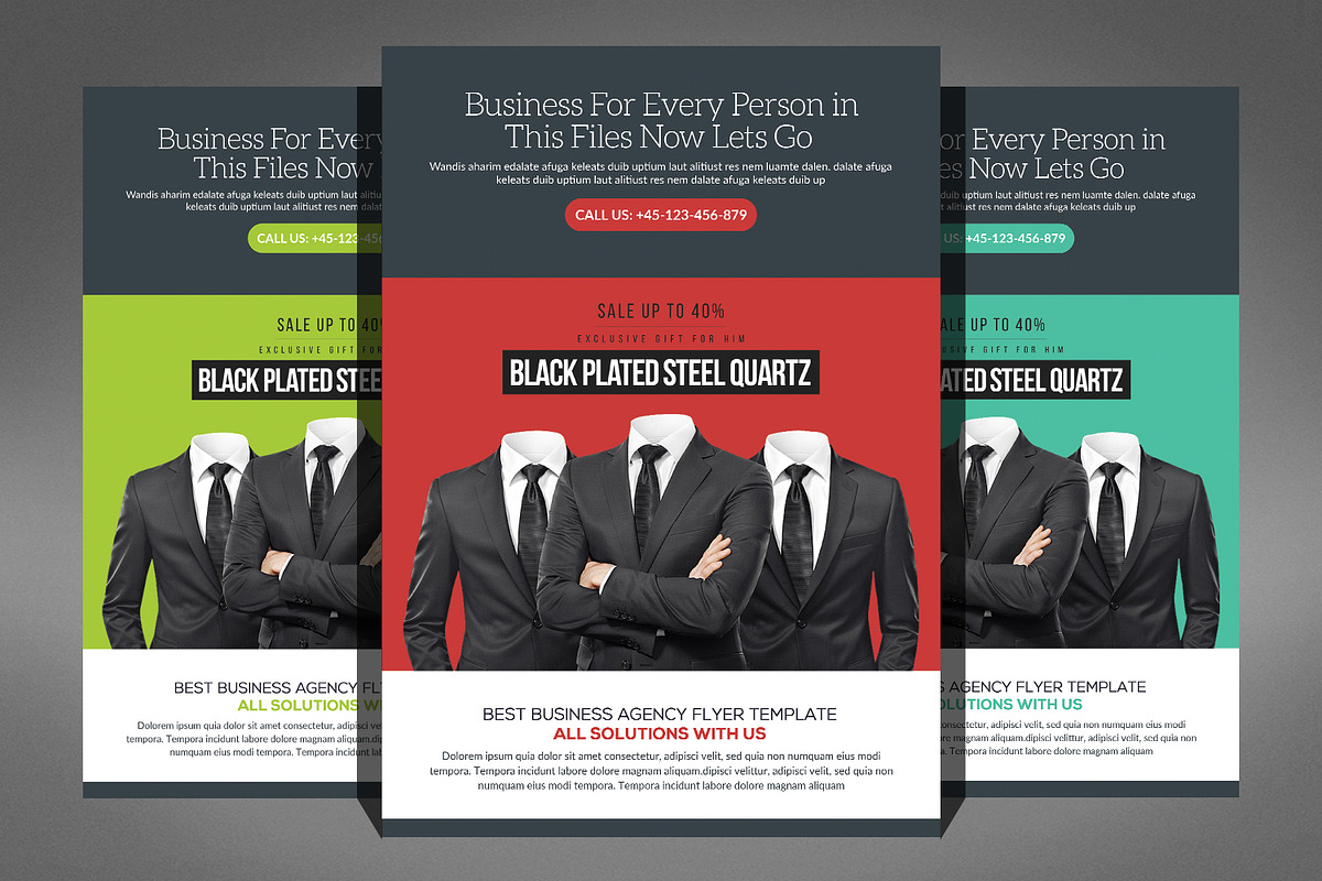 Multipurpose Corporate Flyer Bundle, a Marketing Template by Graphic Templates (Photo 9 of 11)