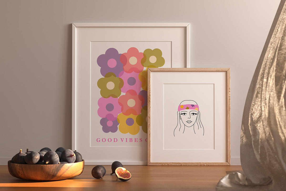Retro 70s Groovy Posters wall print, an Illustration by Sofico (Photo 2 of 8)