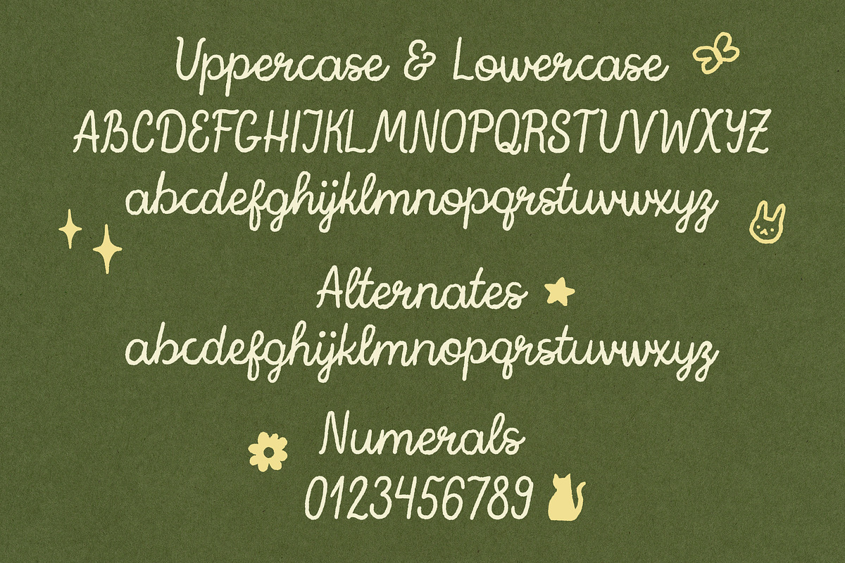 Bramble Delight Handwritten Script, a Handwritten Font by Dina Mae (Photo 11 of 12)