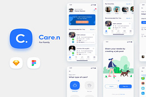 Caren - For Family iOS UI Kit, an UI Kit Template by Creative Perspective
