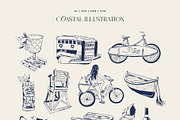 Coastal Life | Illustration Kit, an Object Illustration by KetteCreate (Thumbnail 10 of 13)