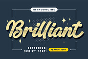 Brilliant | Lettering Script Font, a Script Font by HanzelSpace Studio (Thumbnail 1 of 10)