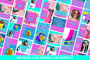 Purple & Blue Instagram Templates, a Social Media Template by SunshineStudioBoutique (Thumbnail 4 of 10)