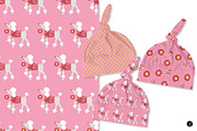 Christmas Poodle Pattern Collection, an Animal Illustration by Andrea Liesert (Thumbnail 3 of 7)