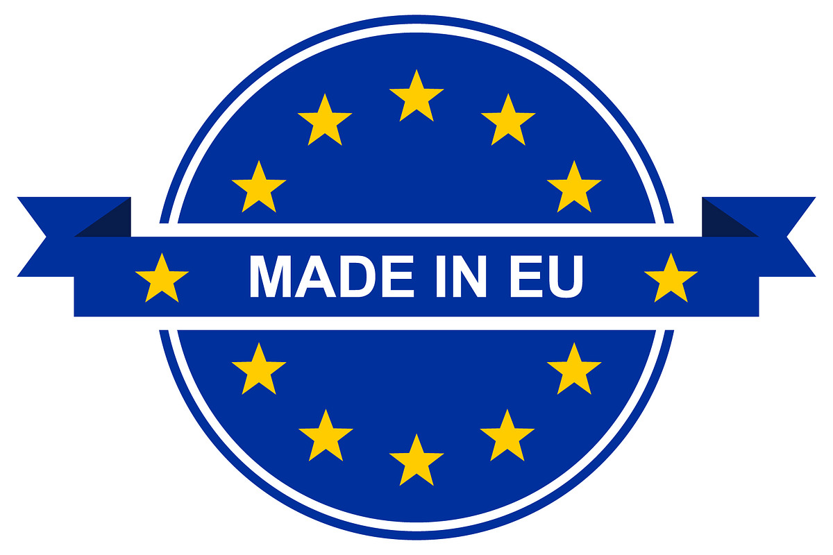 Made in Europe label/sticker, an Illustration by MarkoBabii