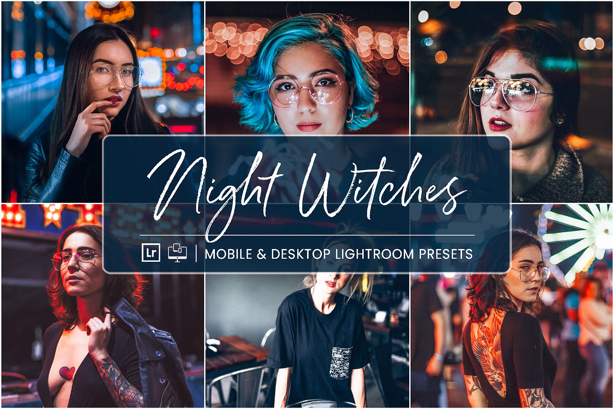 NIGHT WITCHES LIGHTROOM PRESETS, an Action Add-On by Nes Design Co (Photo 1 of 10)