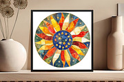 Stained Glass 4th of July Clipart, an Illustration by DreamCafeArt (Thumbnail 8 of 9)