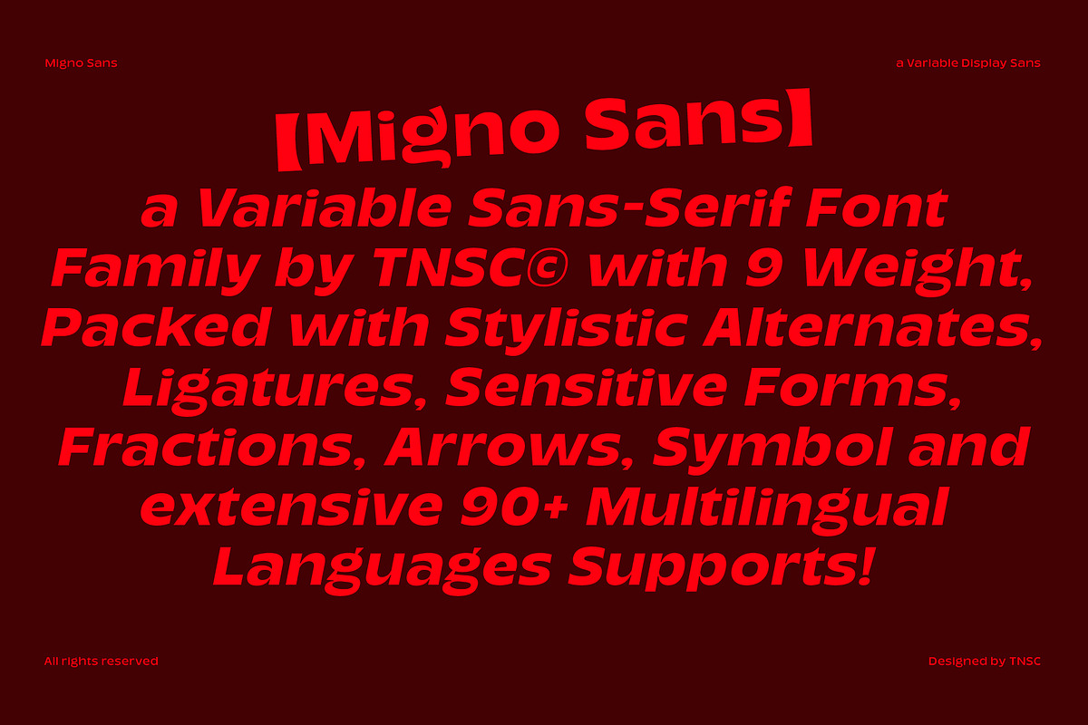 Migno - Family Display Sans Serif, a Sans Serif Font by The Native Saint Club (Photo 9 of 15)