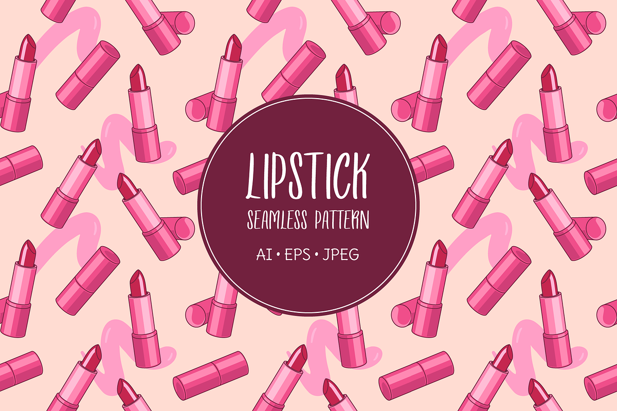 Lipsticks pattern, an Illustration by Cmeree (Photo 1 of 3)