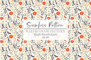 Floral Seamless Pattern, a Seasonal Illustration by Layerology (Thumbnail 1 of 3)