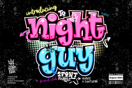 Night Guy, a Serif Font by BBtypeStudios