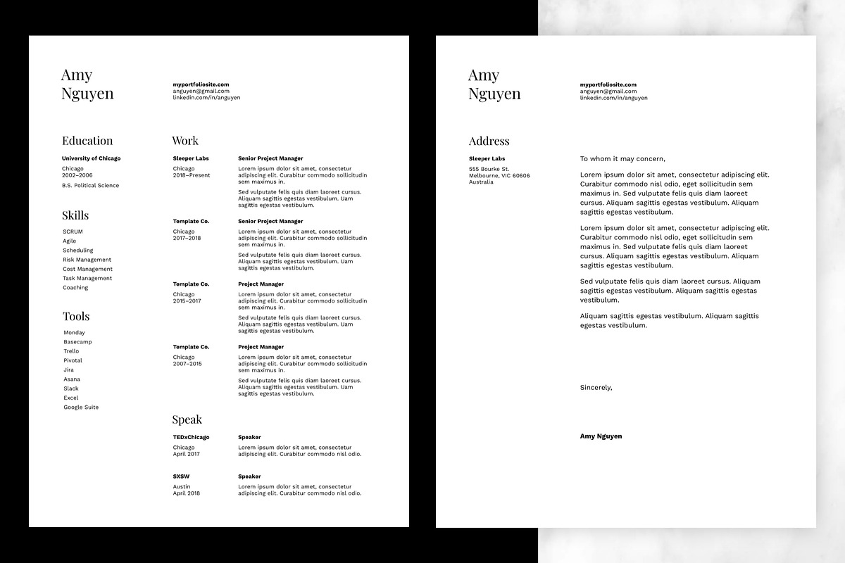 Class - Resume and Cover Letter, a Resume Template by Sleeper Labs (Photo 2 of 5)