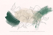 Modern Magnolia Floral Illustrations, an Illustration by Fire Spark Studio (Thumbnail 8 of 9)