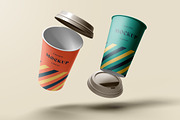 Take Away Paper Coffee Cup Mockups, a Cups & Container Mockup by dpi (Thumbnail 12 of 24)