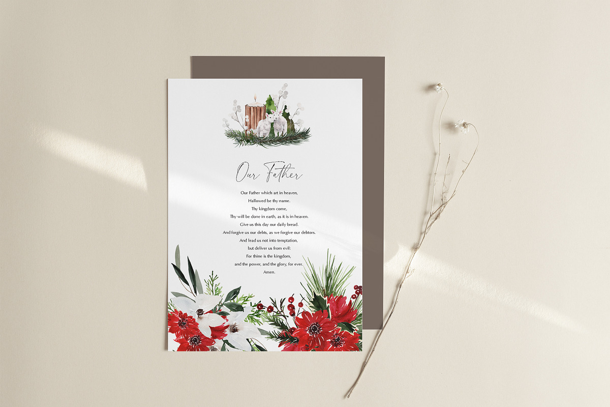 Watercolor clipart -Warmth Christmas, an Illustration by Beigetime (Photo 9 of 9)