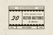 20 Vintage Vector Halftones, a Texture Graphic by TexturWerk (Thumbnail 1 of 5)