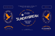 Sundaybreak - Retro Font, a Font by Hanstype.com (Thumbnail 2 of 11)