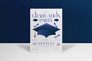 Purple Graduation Party Invitation, an Invitation Template by graphicook (Thumbnail 1 of 3)