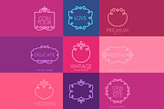Elegant vintage frame bundle, a Decorative Illustration by VectorBakery (Thumbnail 3 of 4)