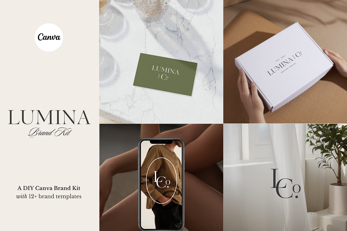 Lumina Canva Logo & Brand Template, a Branding & Logo Template by Site Culture (Photo 1 of 11)